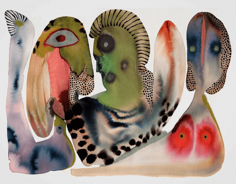 Une toile abstraite lyrique française aux couleurs vibrantes et aux coups de pinceau énergiques, illustrant le dynamisme de la peinture abstraite